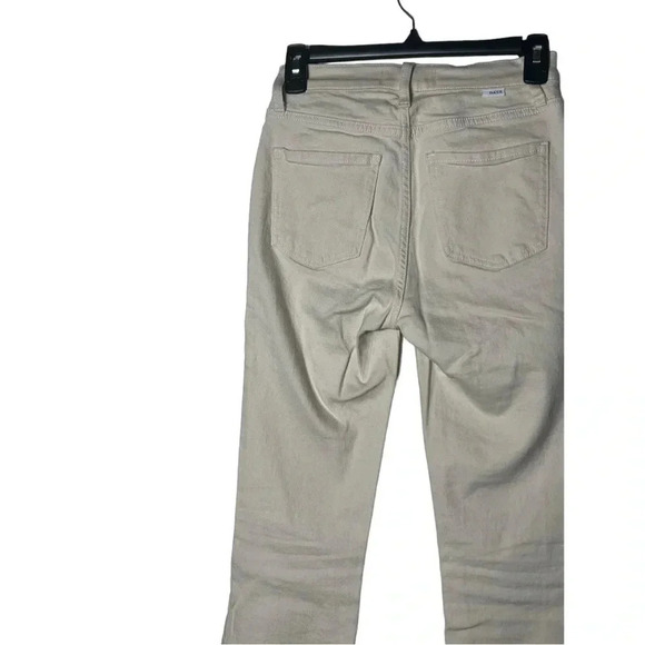 1784. DAZE HIGH WAIST STRAIGHT LEG ANKLE STYLE DENIM JEANS OATMEAL IN COLOR 24 - Picture 8 of 9